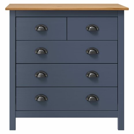 Dressoir Hill Range 79x40x80 cm massief grenenhout grijs