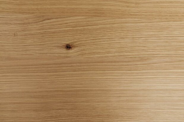 Eettafel Pony ovaal 220x100 cm blank met zwart