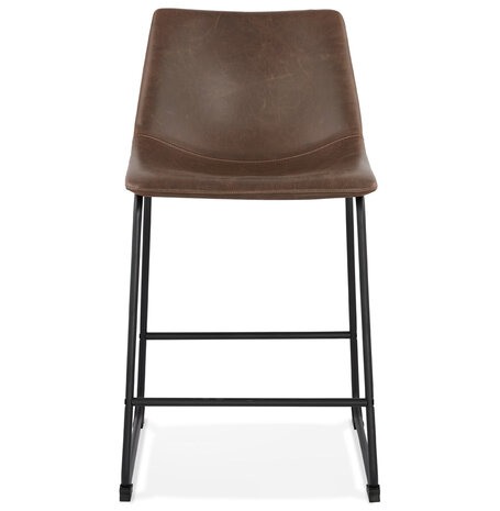 Counter chair Puls kunstleer bruin design kruk