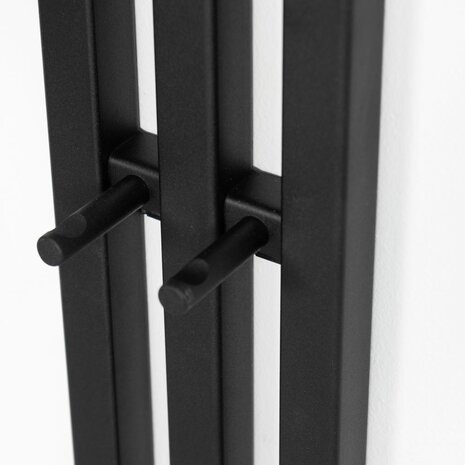 Spinder design - Kapstok Senza-5 zwart metaal 190cm