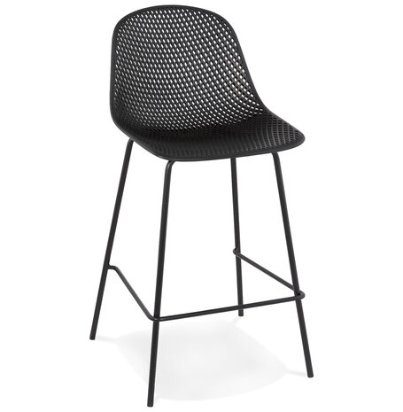 Counter chair Ellen barkruk kunststof zwart voor kookeiland