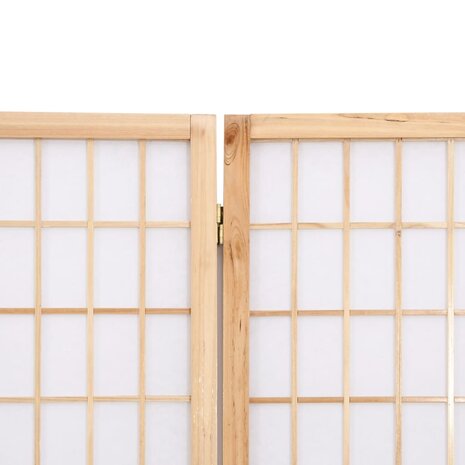 Kamerscherm Inklapbaar 3 Panelen Japanse Stijl 120 x 170 cm Naturel