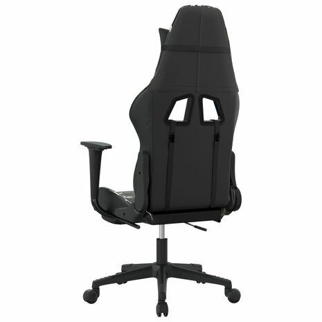 Gamestoel - Gaming stoel - Game stoel - Warrior - zwart - massage - voetensteun