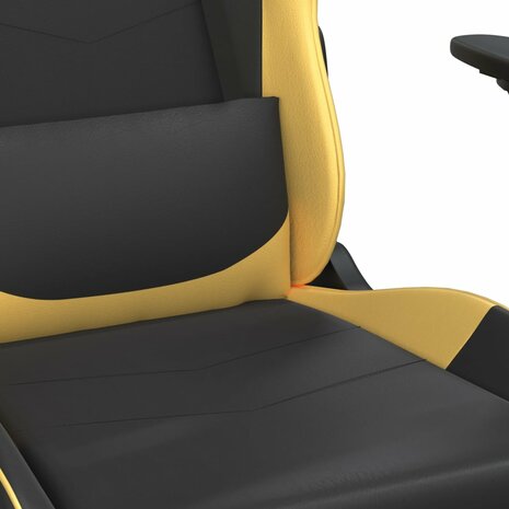 Gamestoel - Gaming stoel - Game stoel - Champion - Goud - met voetensteun