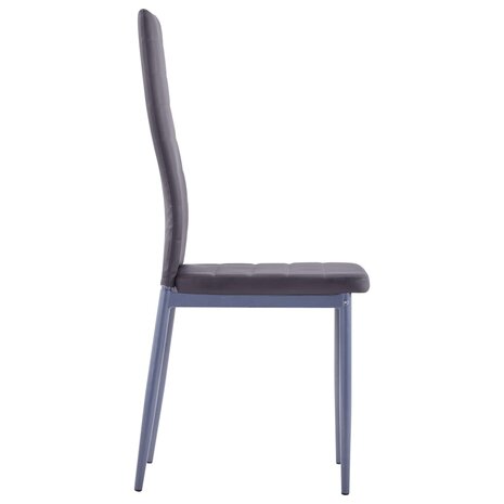 Eethoek Manders grijs 105x60cm met 4 stoelen