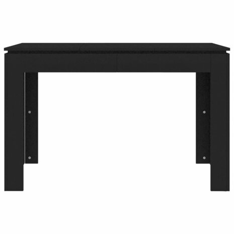 Eettafel Bert 120x60x76 cm hout zwart - smalle eettafel