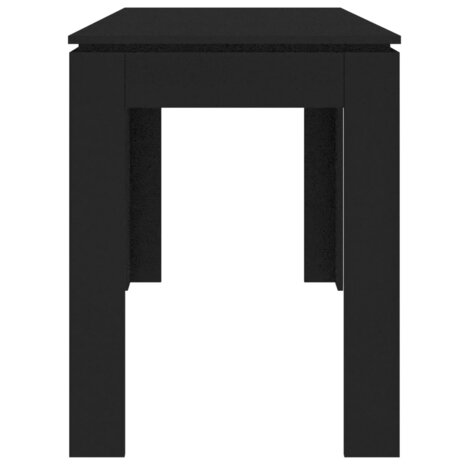 Eettafel Bert 120x60x76 cm hout zwart - smalle eettafel