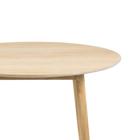 Eettafel Ontario rond eiken hout design