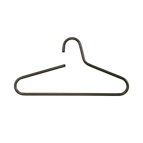 Kleerhangers zwart metaal design set 5 stuks blacksmith