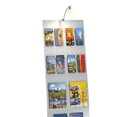 Kerkmann - Folderhouder Business display met verlichting breed lamp
