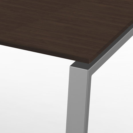 Kerkmann - Eettafel Beta 160cm donker bruin hoogte verstelbaar detail