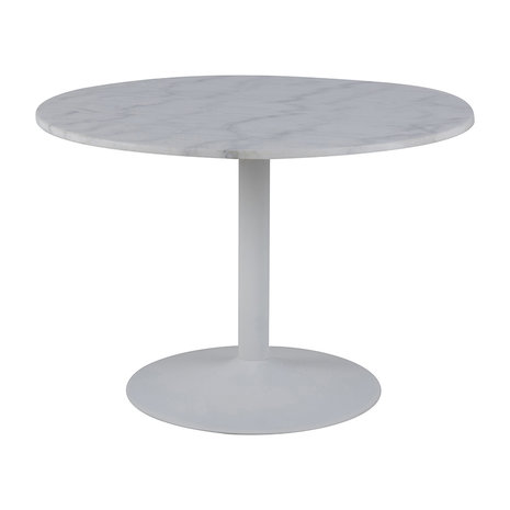 Meubelen-Online - Eettafel Isabella wit marmer rond 