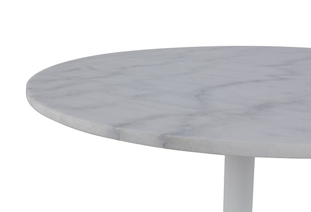 Meubelen-Online - Eettafel Isabella wit marmer rond  detail