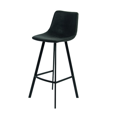 Meubelen-Online - Counter chair Tonnie set 2 krukken zwart