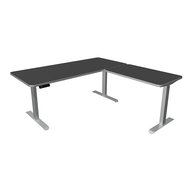 Kerkmann - Zit sta hoekbureau Move-3 premium antraciet 180x180cm