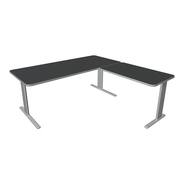 Kerkmann - Hoekbureau Unic comfort antraciet 180x180cm