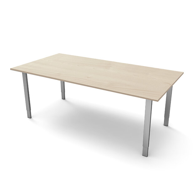 Kerkmann - Vergadertafel Alpha blank 200x100cm verstelbaar