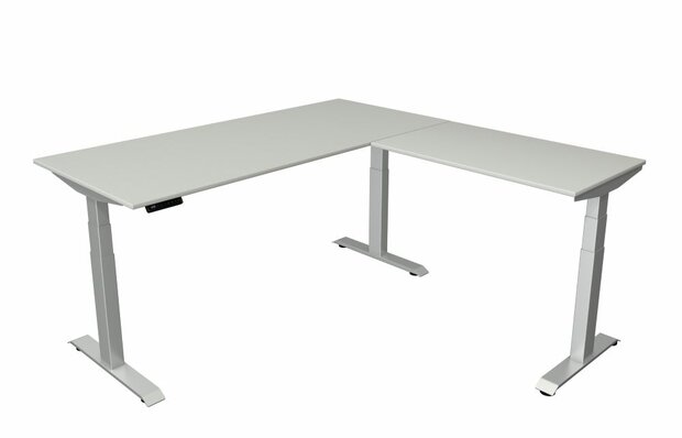 Zit sta hoekbureau Move-4 licht grijs 180x180cm 