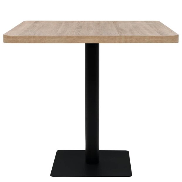 Bistrotafel Vierkant 80X80X75 Cm Eikenkleur 80 x 80 x 75 cm