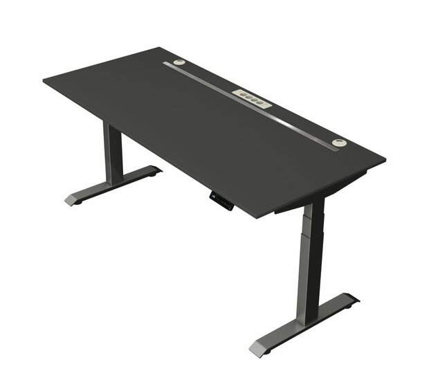 Kerkmann - Zit sta bureau Move Boost 4 - 180x80cm - antraciet-antraciet