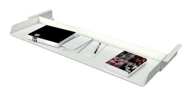 Kerkmann uitschuifbare storage tray 110cm wit metaal voor onder bureaublad