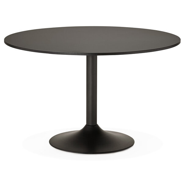 Eettafel Atlanta rond zwart - &Oslash; 120 cm