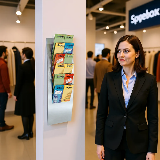 Kerkmann - Folderhouder Counter 6 vak wand display