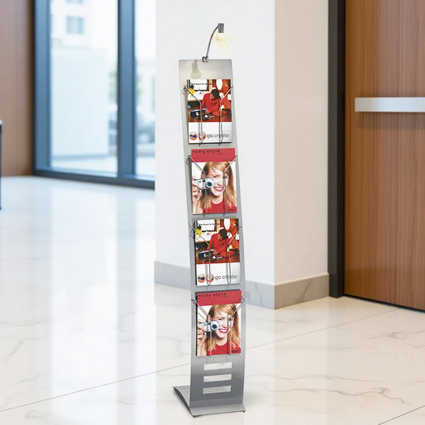 Kerkmann- Folderhouder Business display met verlichting smal