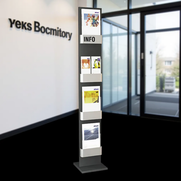 Kerkmann - Folderhouder Info staande vloer display enkel