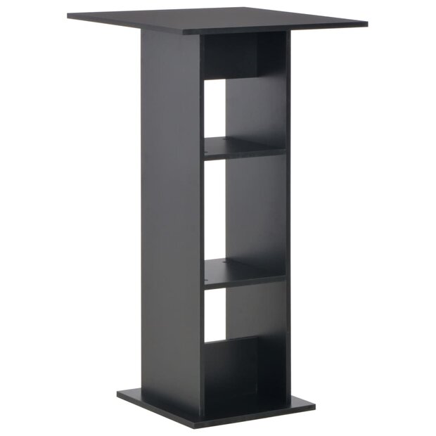 Bartafel Frits 60x60x110 cm zwart