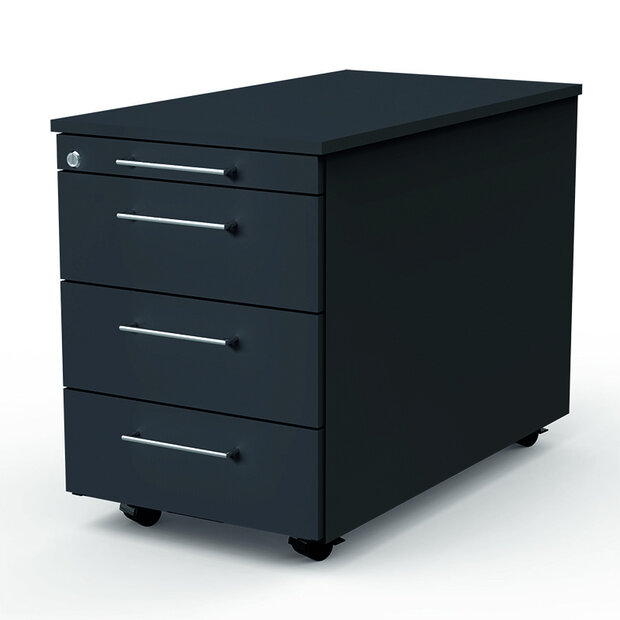 Kerkmann - Ladeblok antraciet 4 lades 80cm diep afsluitbaar