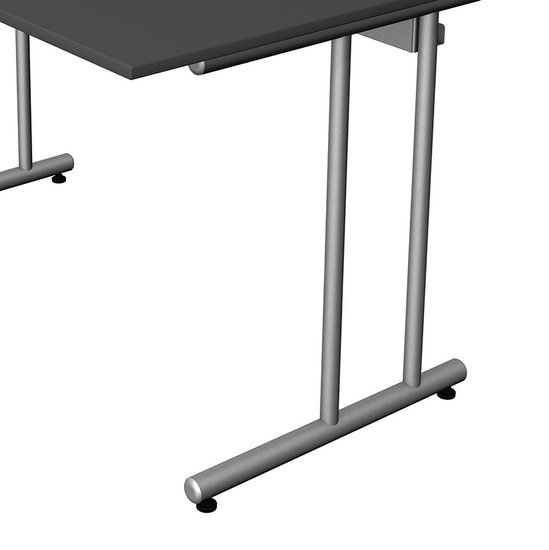 Kerkmann - Bureau Profi antraciet 120x80 cm