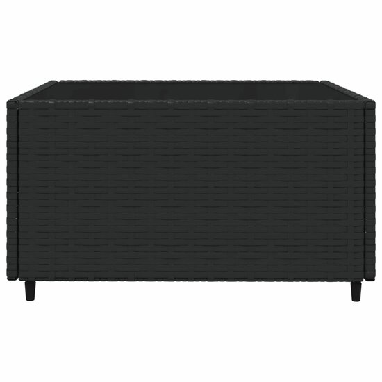Loungeset Wendy Met Kussens Poly Rattan Zwart
