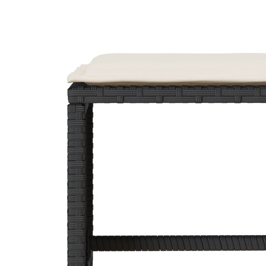 Loungeset Manuka met kussens poly rattan zwart
