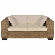 Bank Jan 2-zits rotan naturel