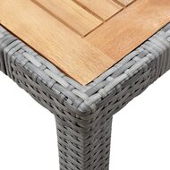 Meubelen-Online - Tuinset Sunset met kussens poly rattan grijs