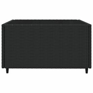 Loungeset Wendy Met Kussens Poly Rattan Zwart