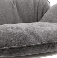 Schommelstoel Puur design met kussens grijs