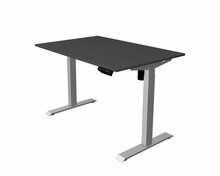 Kerkmann - Zit sta bureau Move-1 120x80cm antraciet - zilver poten - elektrisch
