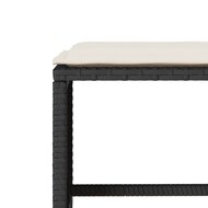 Loungeset Manuka met kussens poly rattan zwart