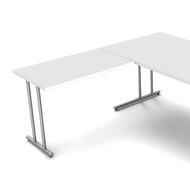 Kerkmann - Hoekbureau Profi wit 180cm detail