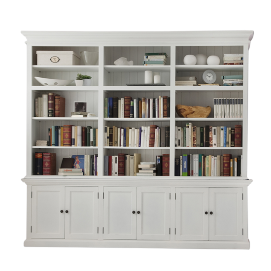 Boekenkast wit hout bij Meubelen-Online