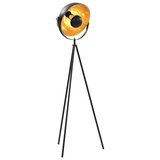Meubelen-Online - Lamp vloerlamp staand E27 31 cm zwart en goud