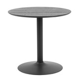 Meubelen-Online - Eettafel Norma rond 80cm zwart