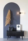 Meubelen-Online - Dressoir Barbier TV-meubel zwart hout - Zuiver
