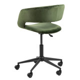 Bureaustoel Happy velvet groen