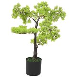 Kunstplant met pot cipres bonsai 60 cm groen_