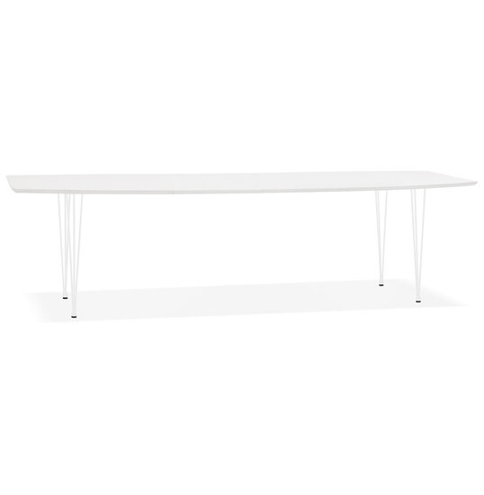 Meubelen-Online Design Eettafel DIAMANTO wit 170-270cm uitschuifbaar