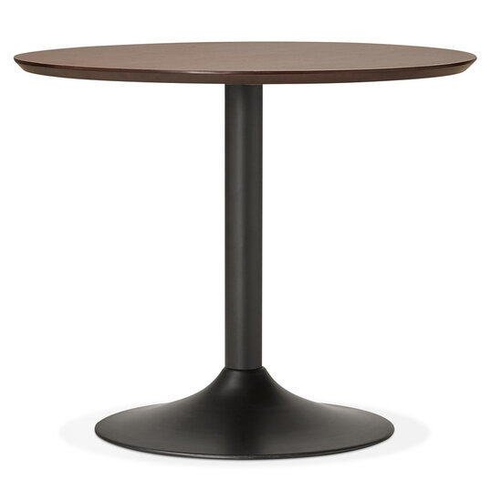 Alterego Eettafel Chef rond met notenhouten afwerking - Ø 90 cm